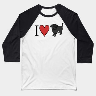 I Love My Cute Dog Baseball T-Shirt